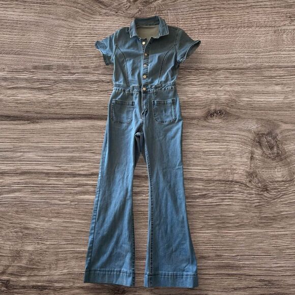 Women's Stylish Denim Cowgirl Jumpsuit - WISTERIA LANE Medium - Picture 5 of 8